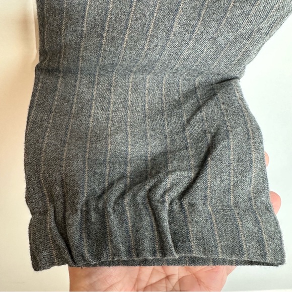 Janie and Jack Grey Wool Pinstripe Joggers - Picture 9 of 13